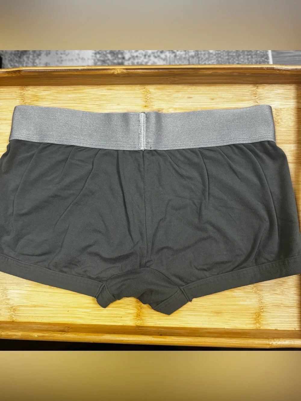 Calvin Klein Black Boxer Briefs with Gray Logo Waistband